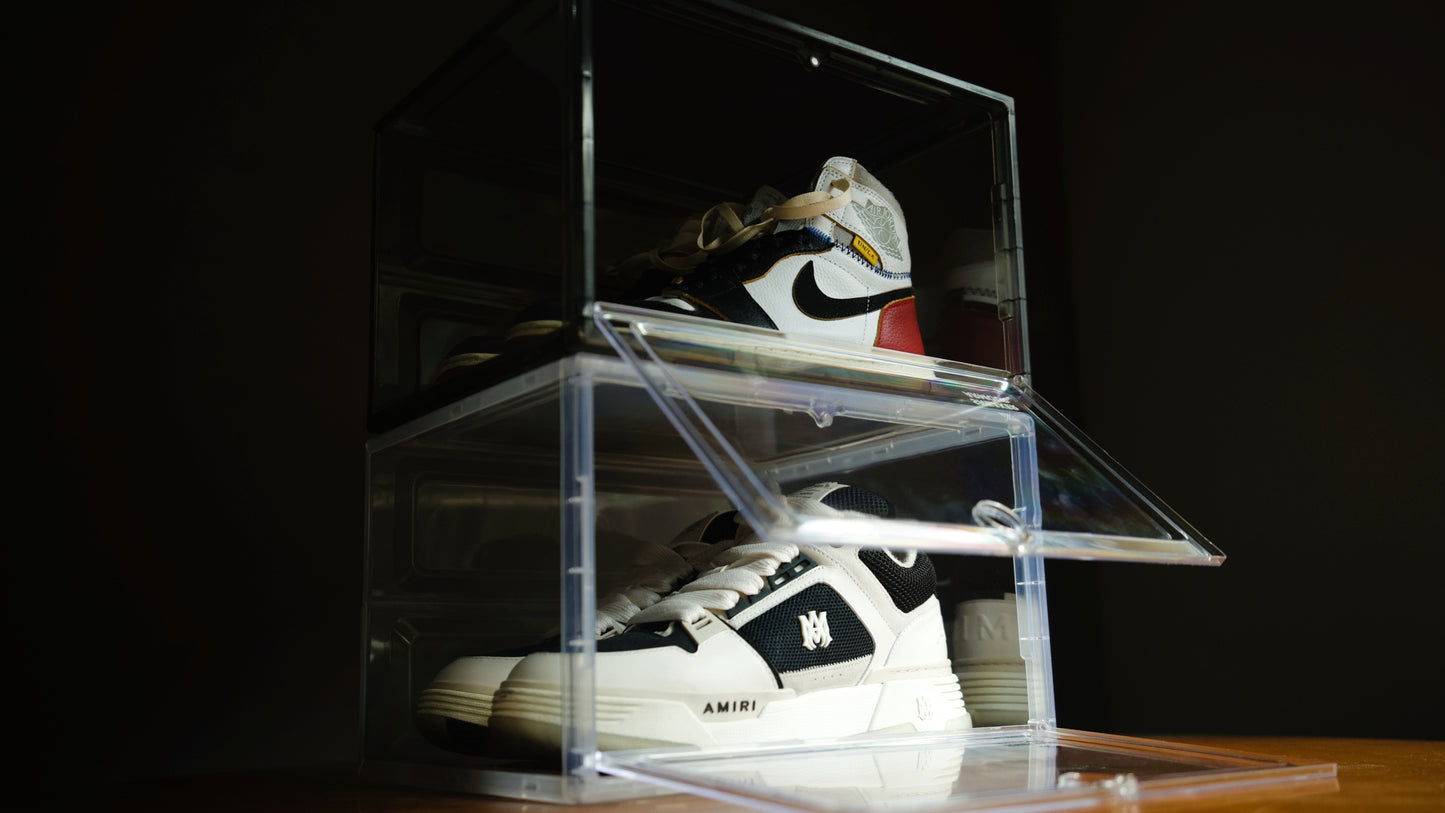 SIDE DROP SNEAKER DISPLAY CASES